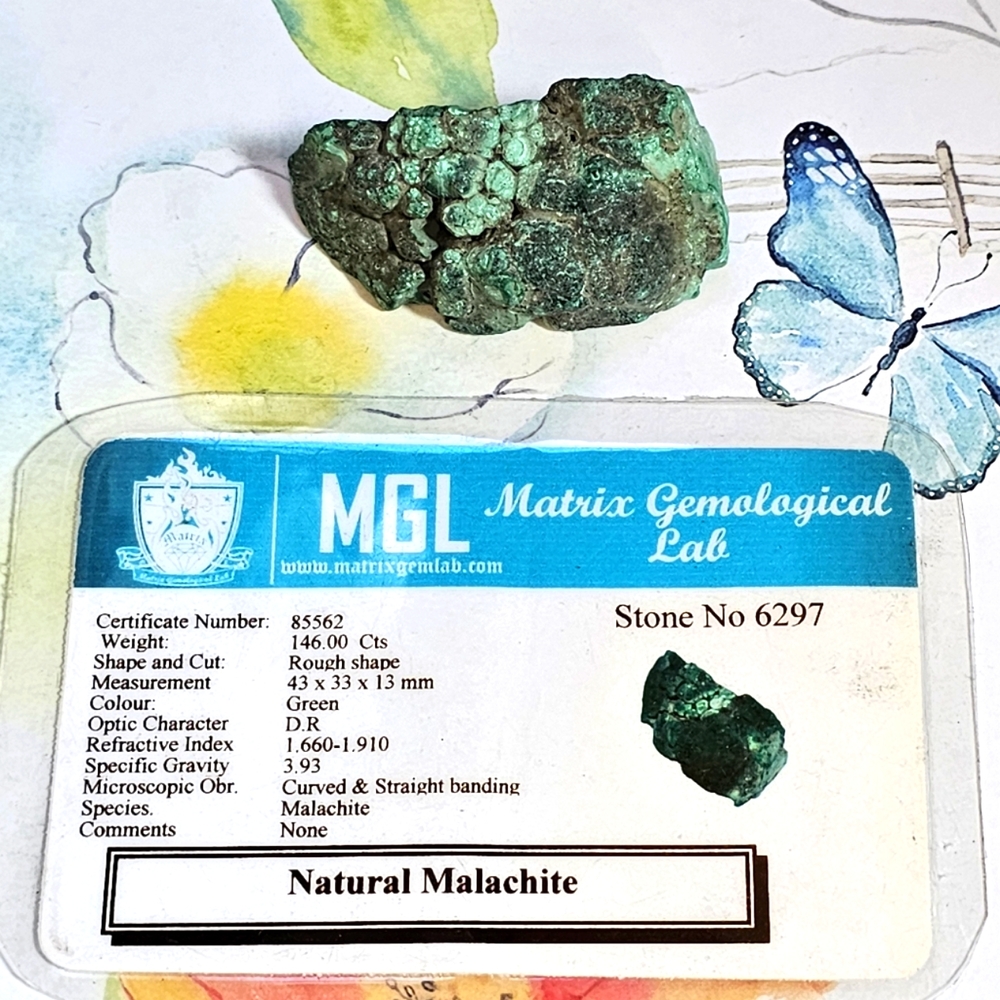 Natural Malachite Natural Stone in Raw Form